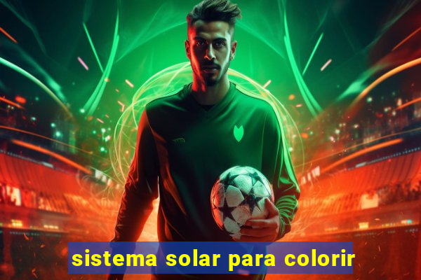 sistema solar para colorir